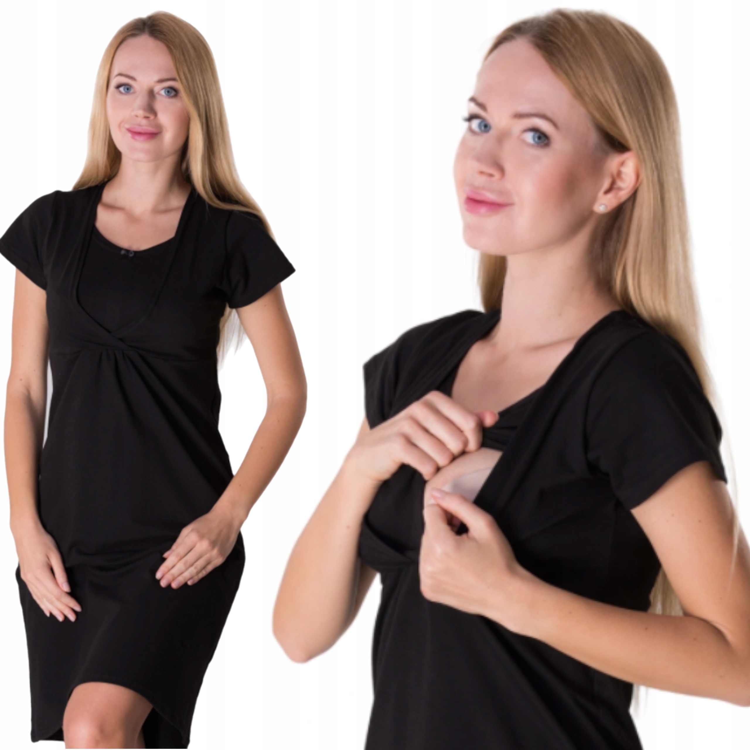 

Koszula nocna ciążowa i do karmienia L/XL czarny