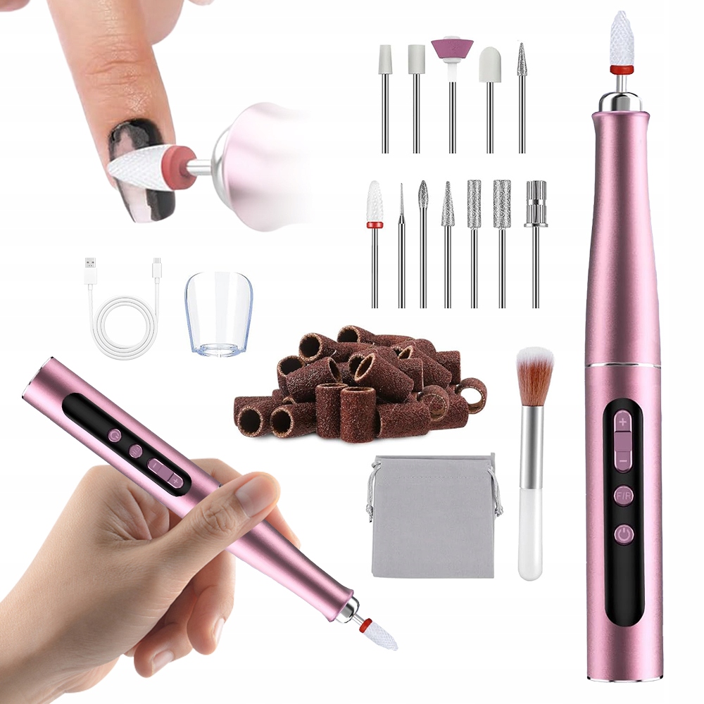 Profesionální Bruska Na Nehty Manikúra Sada 35000RPM Bezdrátová