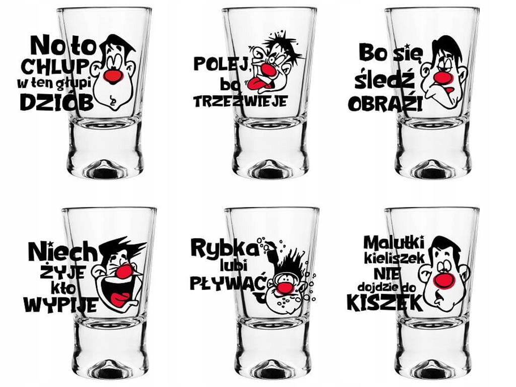 

Kieliszki do wódki 25 ml Zestaw 6szt