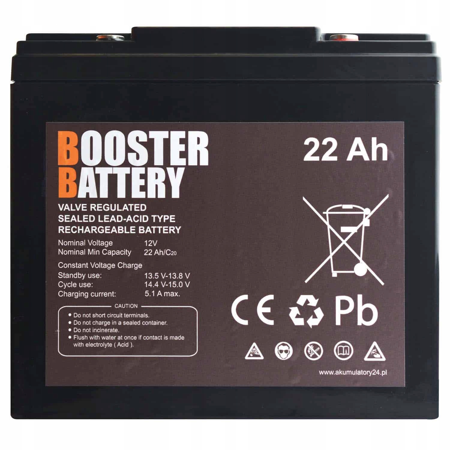 Akumulator AGM do Boostera 12V 22Ah 2200A LEMANIA P62500 za 435 zł