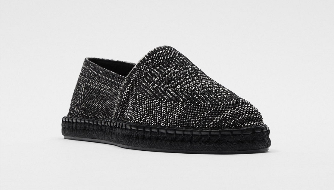 ZARA SZARE BUTY ESPADRYLE Z JUTOWA PODESZWA 39 Kolor wielokolorowy