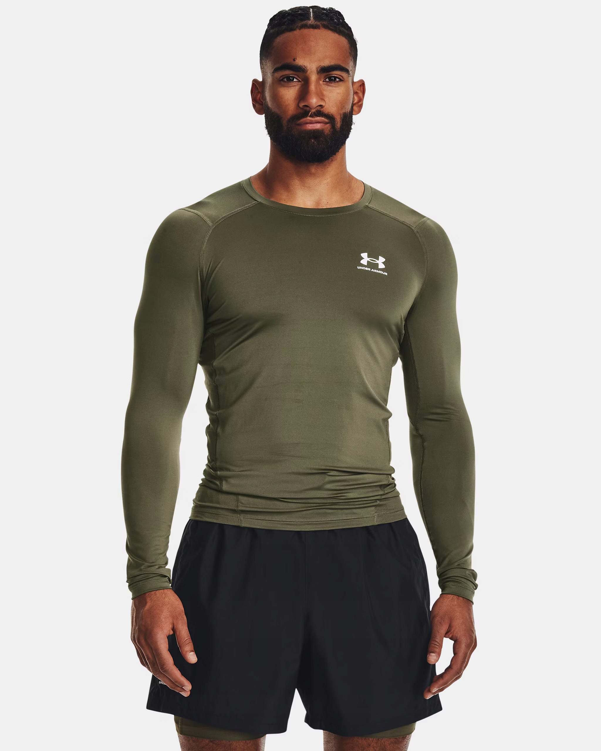 Tričko Under Armour Heatgear Ls Olivová AW26 L