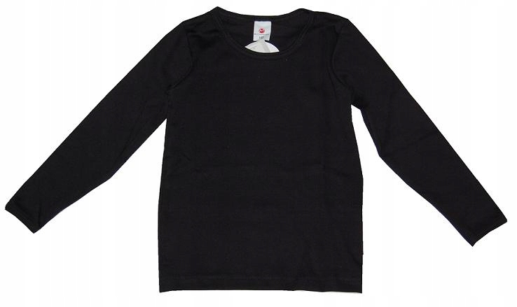 BLUZKA PODKOSZULEK GŁADKI CZARNY r. 152 PR POLSKI Marka Marcinkowski