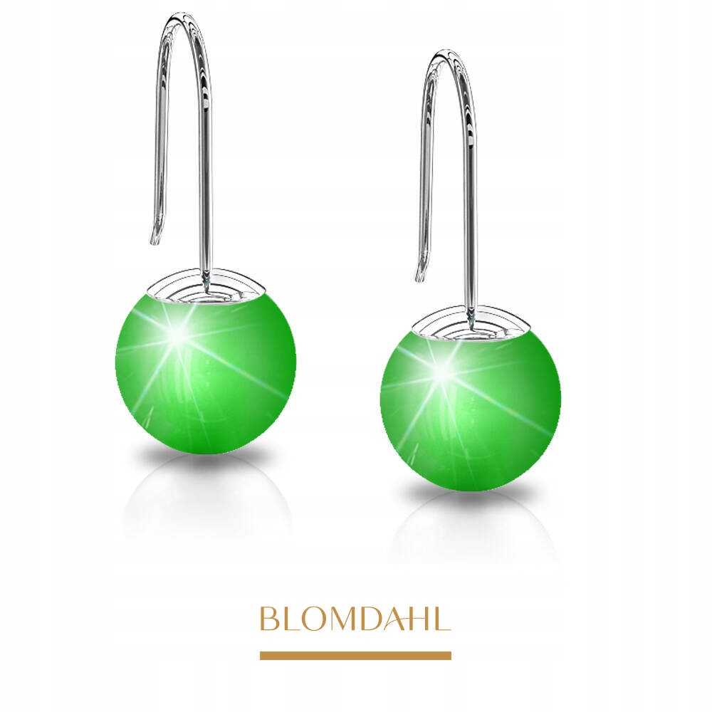 Blomdahl Náušnice Mini Pendant Pearl Electric Green 6 mm