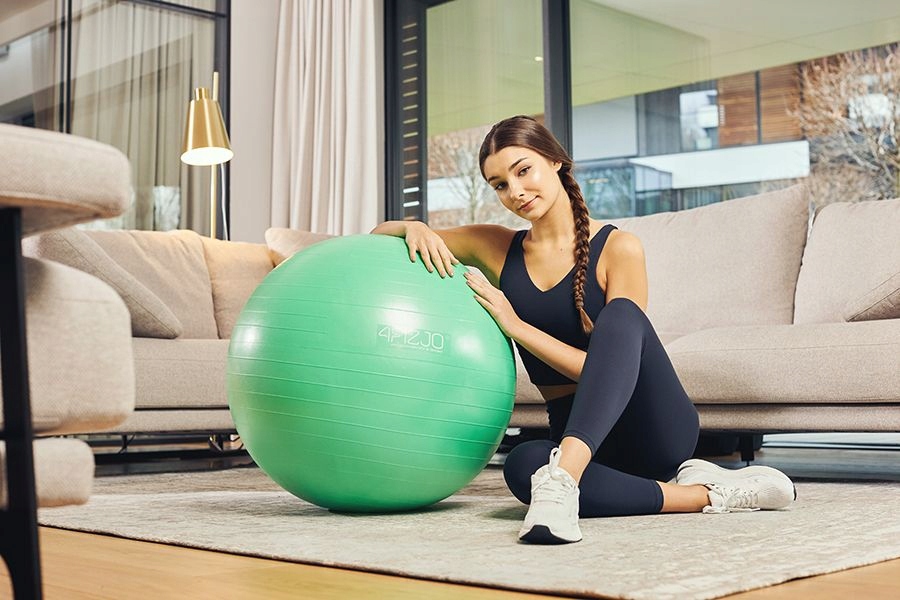 PIŁKA GIMNASTYCZNA REHABILITACYJNA WYTRZYMAŁY MATERIAŁ ANTI-BURST 75 CM Kod producenta 5907222931189