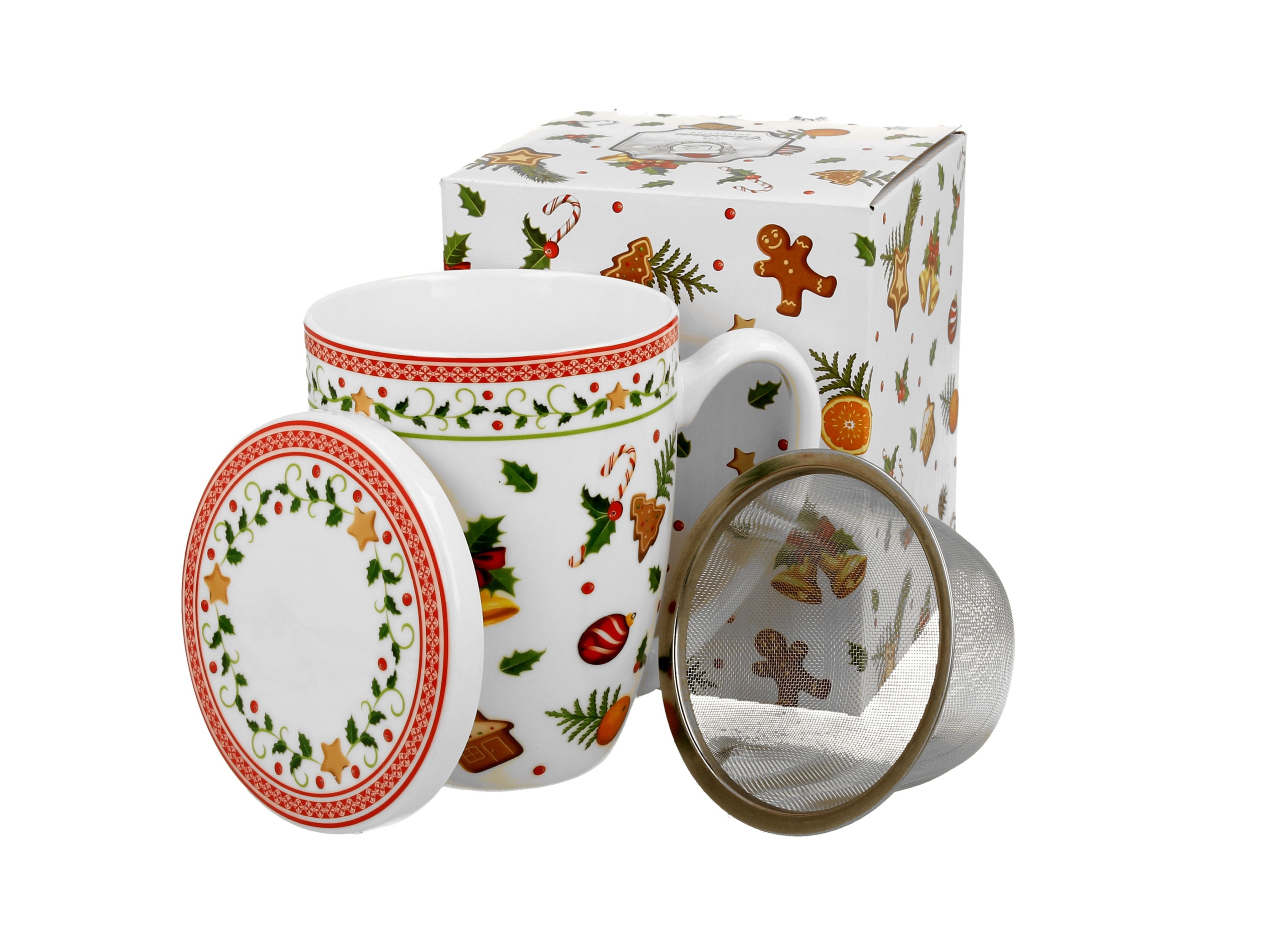 

Kubek z zaparzaczem 380 ml Słodkie Święta