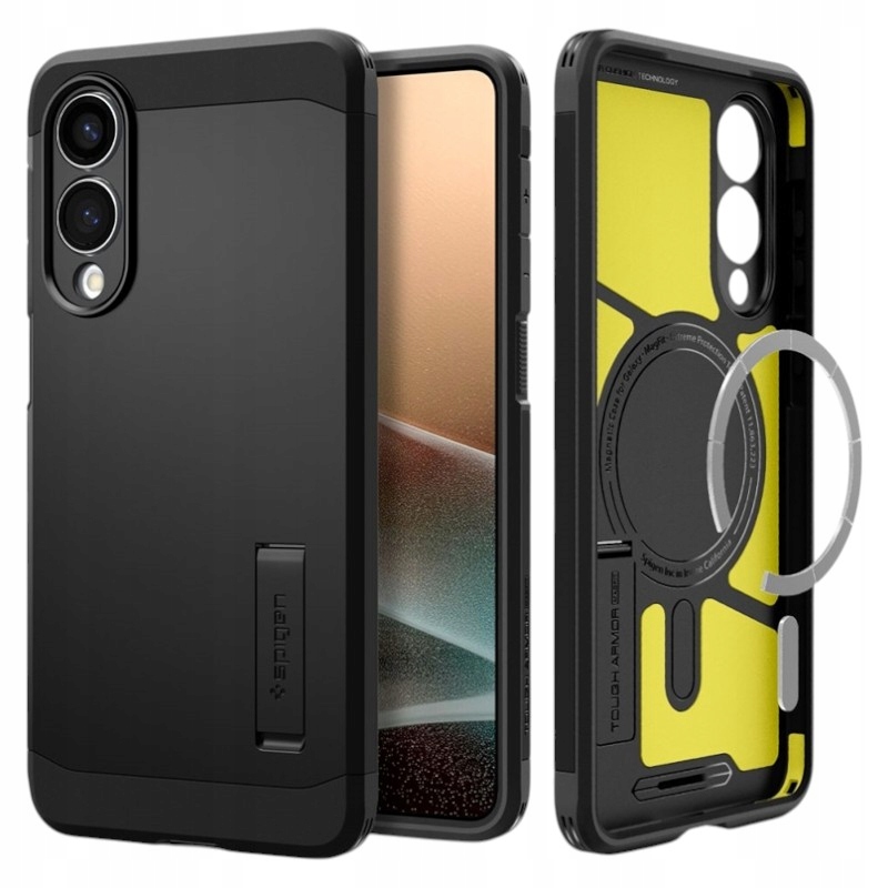 Pouzdro Spigen Tough Armor MagSafe pro Samsung Galaxy S25 Edge (černé)