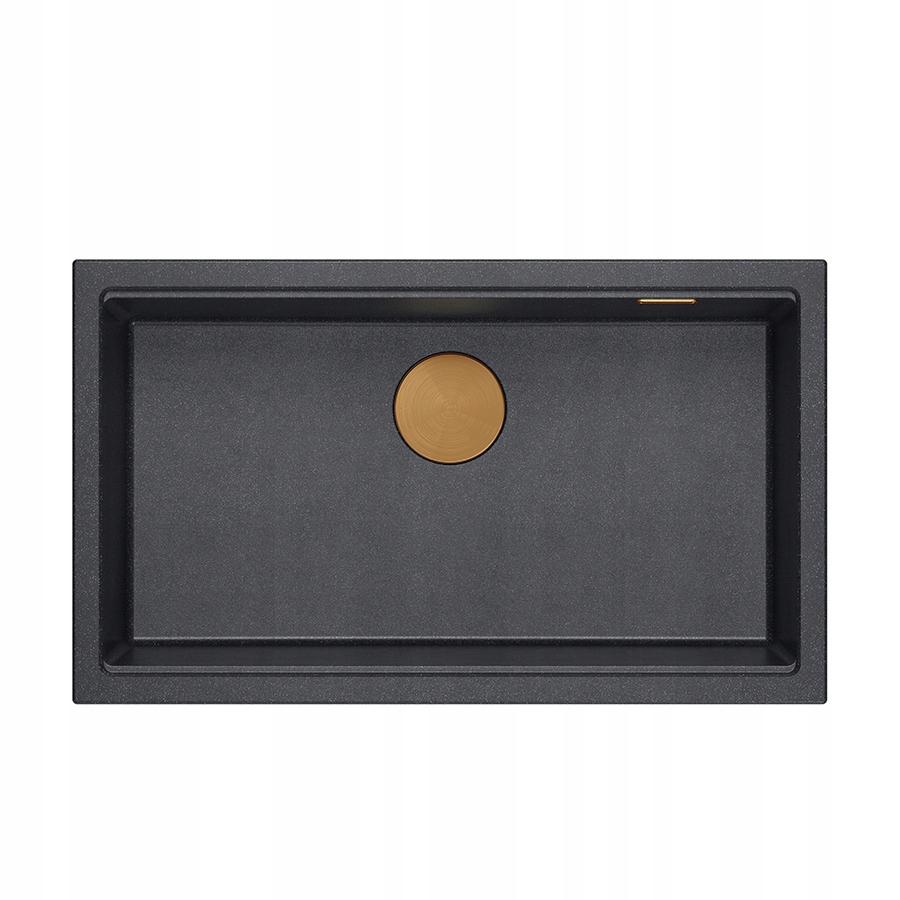 Quadron Drez Logan 110 Zápustný drez Granit čierny Meď 76x45 cm