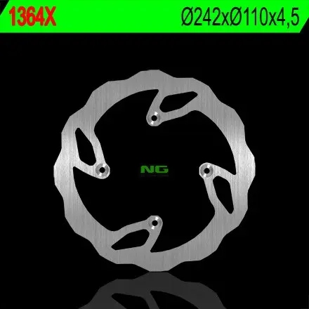 Zadný brzdový kotúč NG1364X (242X110X4,5) (4X7 mm) Wave