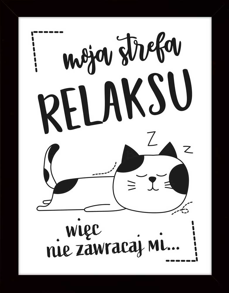 

Nowoczesny Obraz Z Napisami Na Ścianę W Ramie