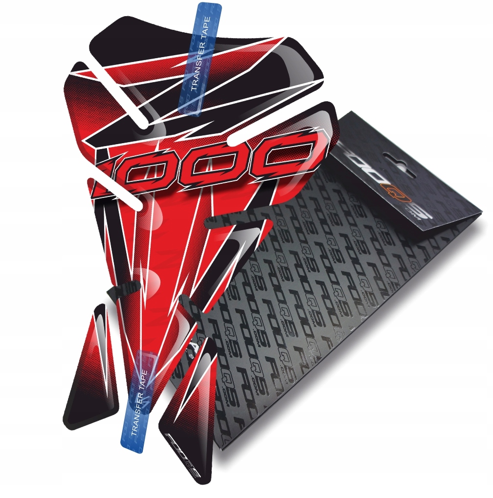 Tank-pad V1 od firmy Fooqs pro Kawasaki Z-1000 Červený