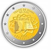 2 Euro 2007 - Luksemburg ( Traktaty Rzymskie )