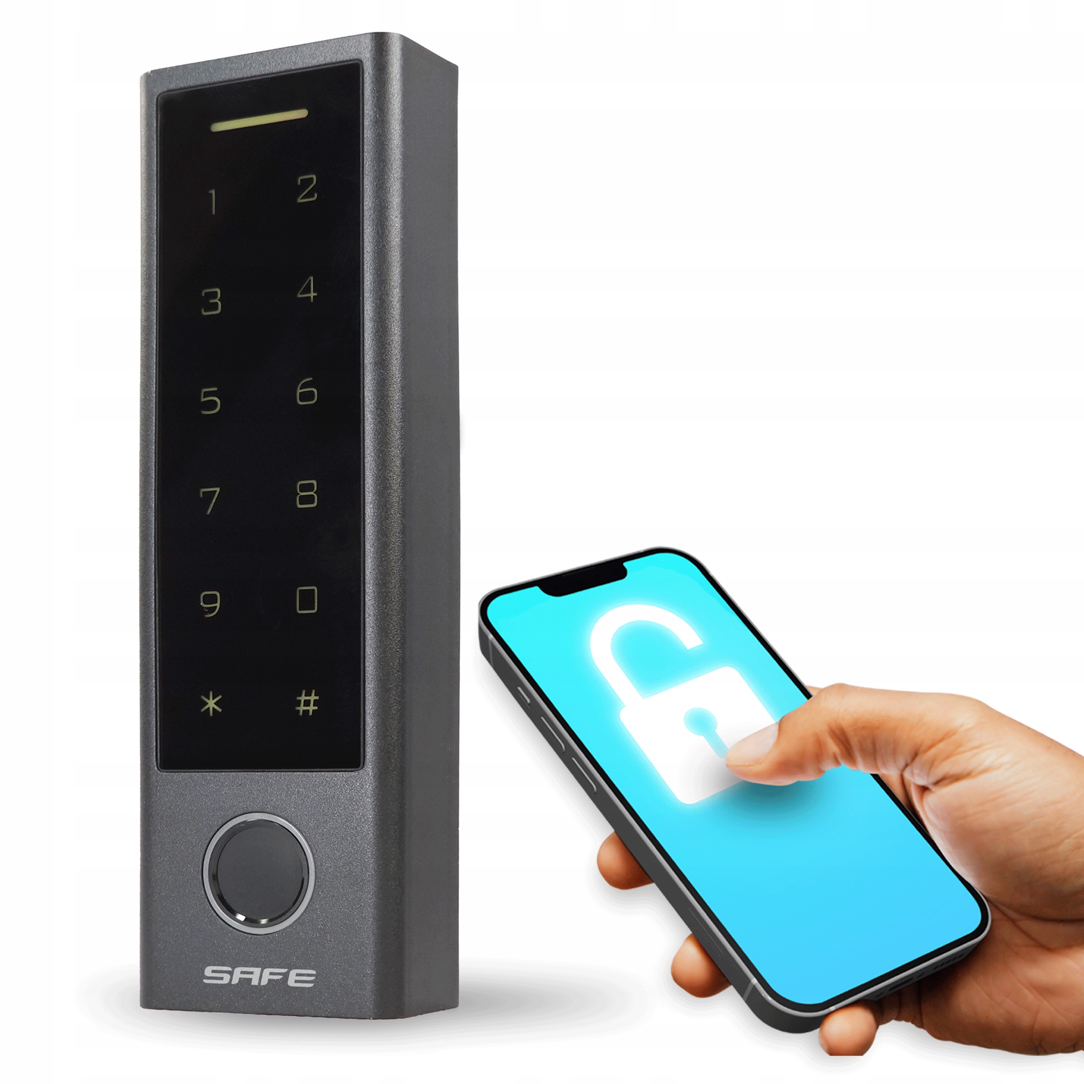 Šifrátor TTlock Kontroler čítačka odtlačkov Rfid 13,56Mhz Pin App IP66 Exit