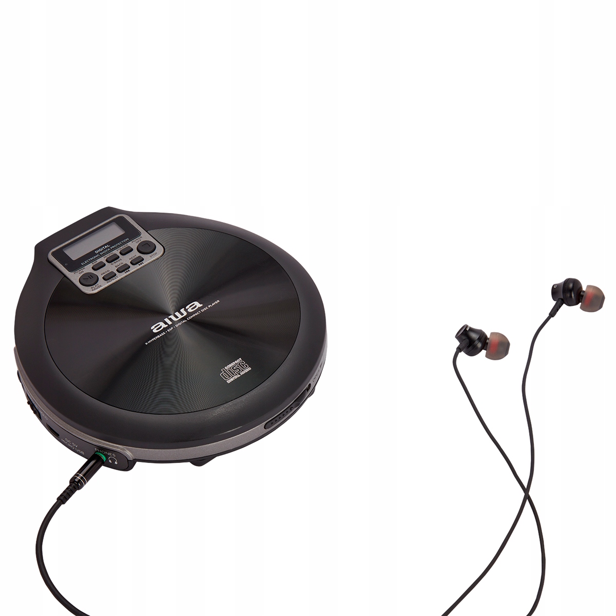 DISCMAN PRZENOŚNY ODTWARZACZ CD AIWA PCD-810BK + ETUI I BATERIE Odtwarzanie CD/RW tak