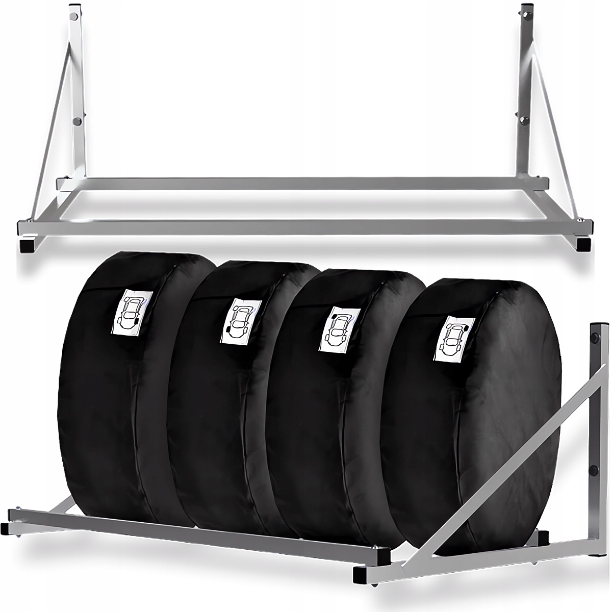 Kryty Na Kolesá 17-20 Palcov Stojanový Vešiak Na Stenu Do Garáže