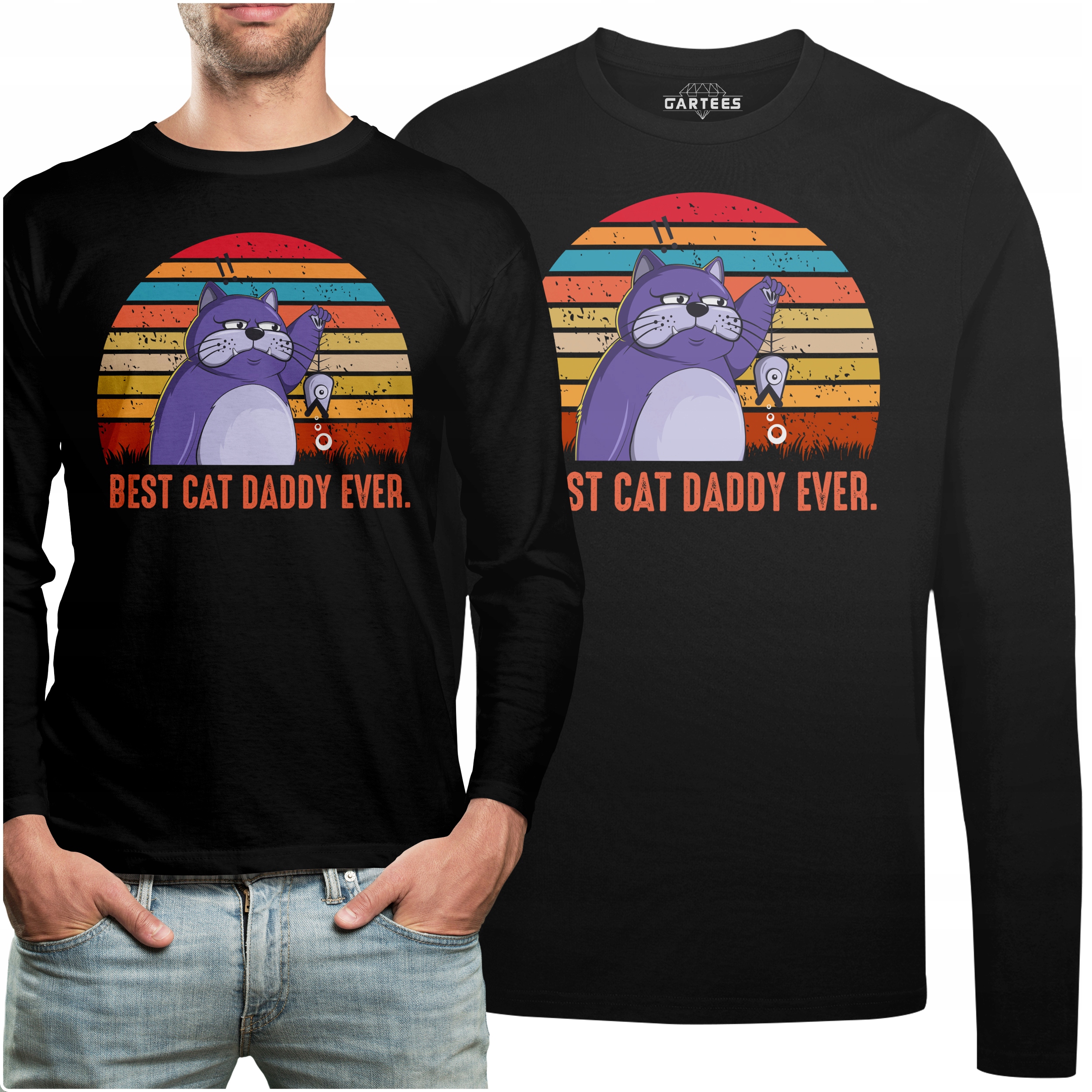 

Koszulka Long Dla Miłośnika Kotów Best Cat Dad