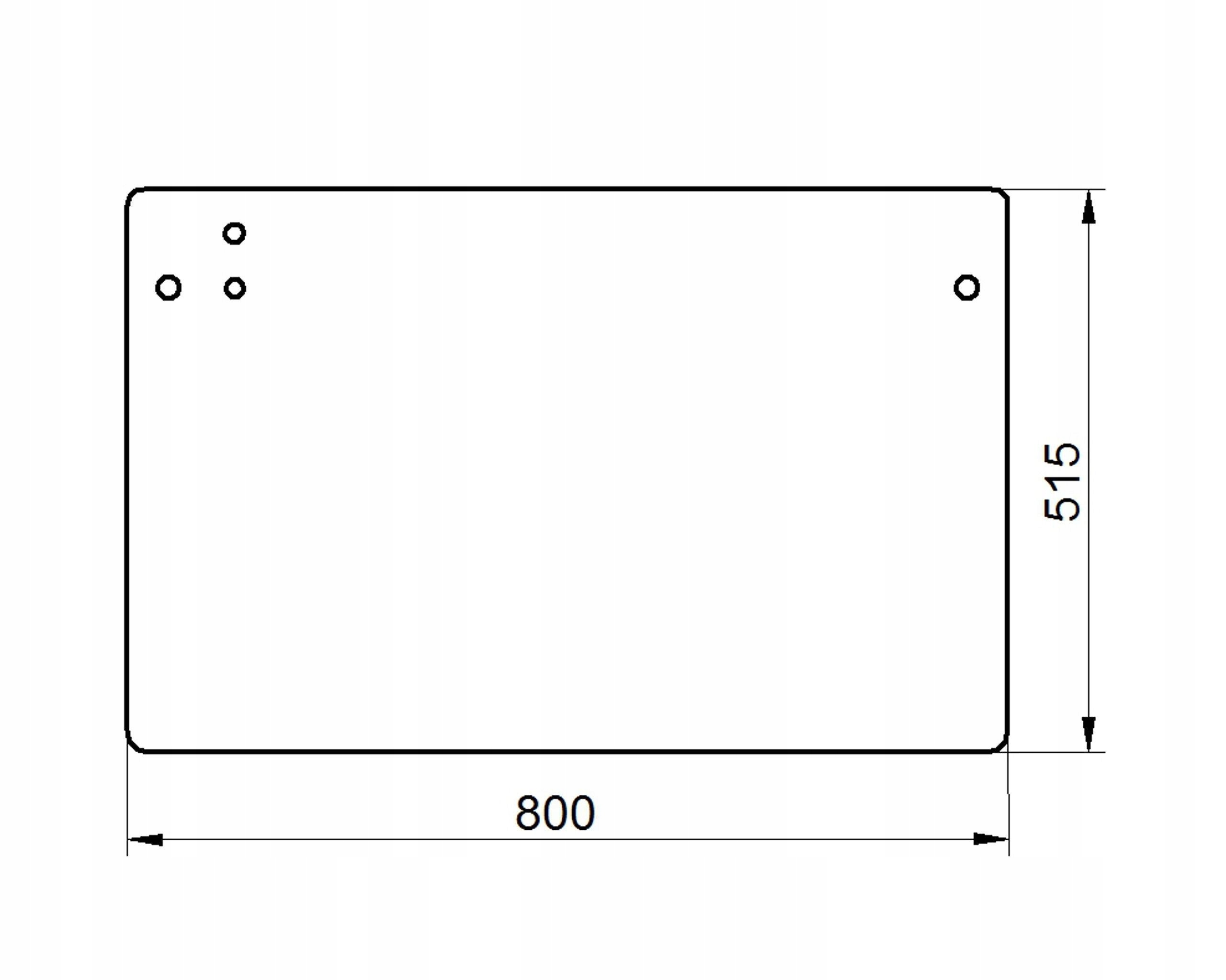 sklo bagr Kubota přední spodní RG408-46150