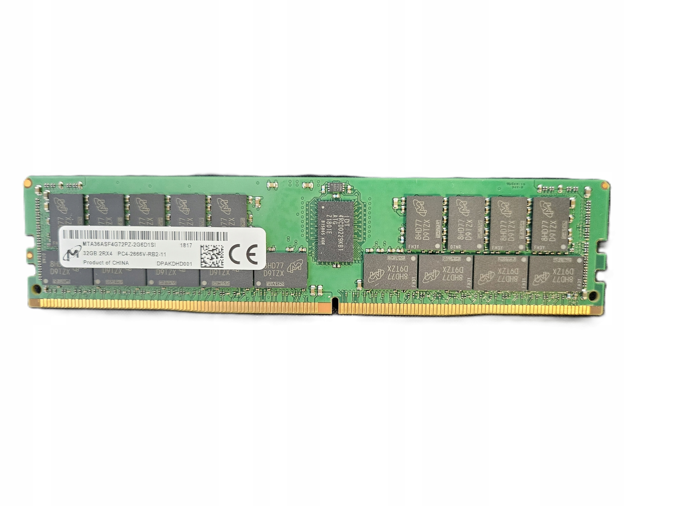 Pamäť Micron 32GB DDR4 2666MHz Rdimm Ecc server MTA36ASF4G72PZ