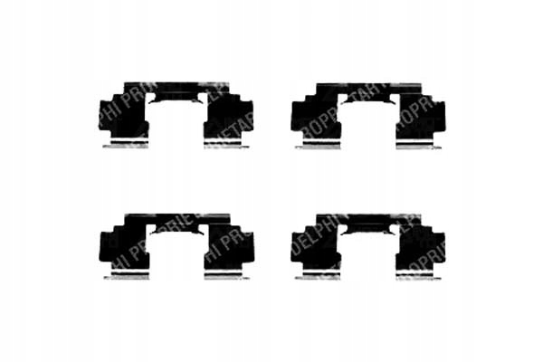 ZESTAW MONTAŻOWY KLOCKÓW HONDA CIVIC VI CIVIC VII Producent części Delphi