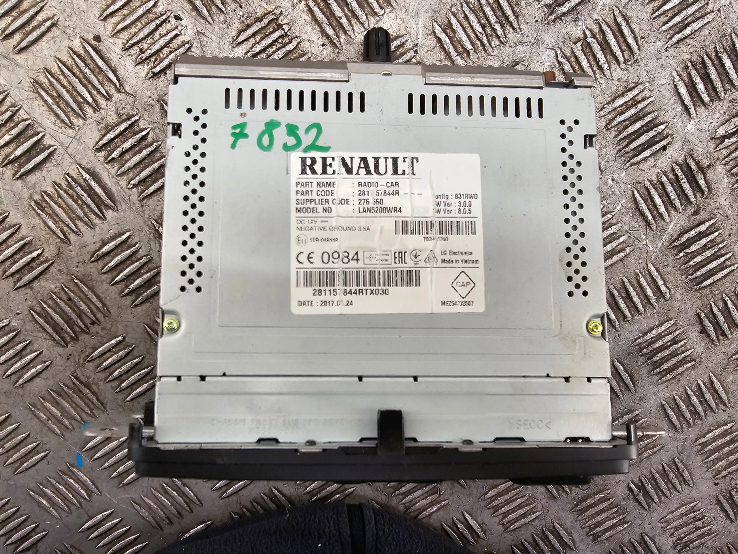 Original RENAULT RADIO Navigation 281157844R RENAULT OPEL