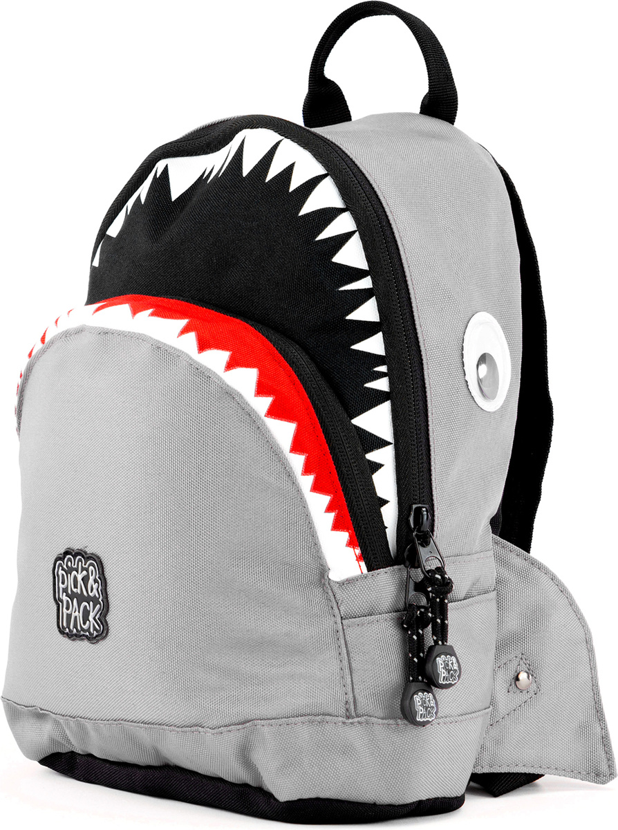 Batoh Pick & Pack Shark Shape S Grey
