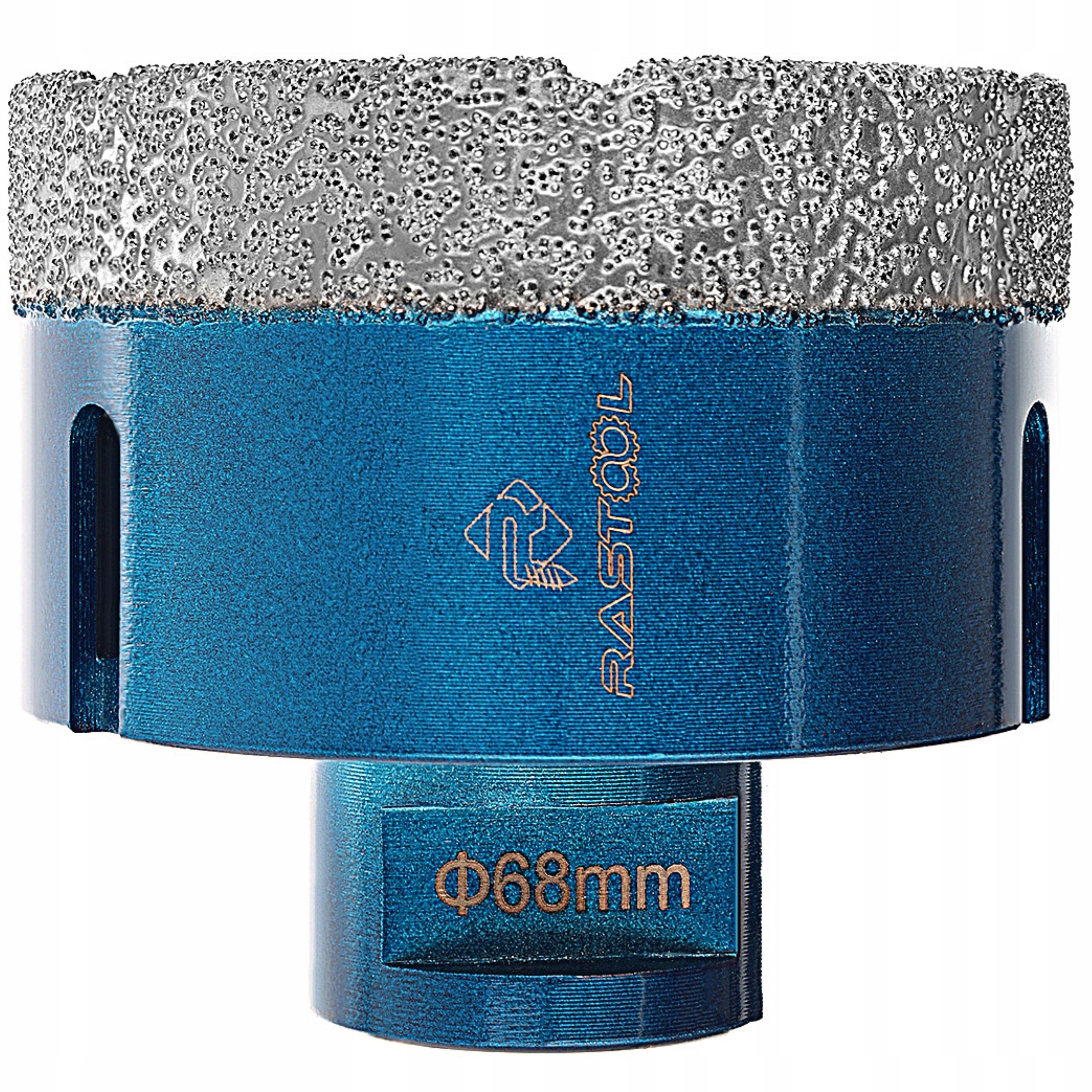 ZESTAW OTWORNIC KORONEK DIAMENTOWYCH WIERTEŁ DO TWARDEGO GRESU M14 +WALIZKA Marka Rastool