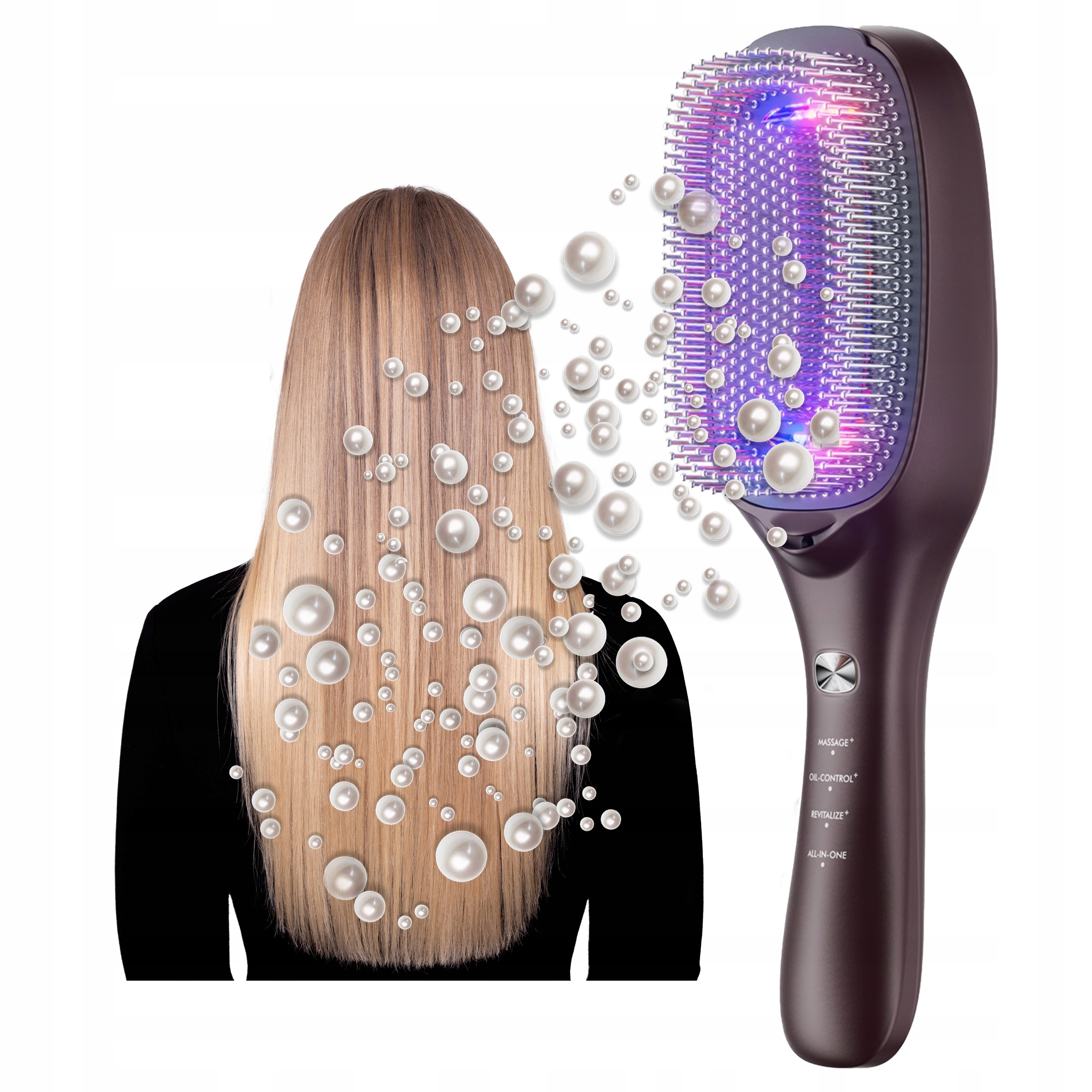 Kartáč Na Vlasy Laserová Led Světelná Terapie Pro Růst Vlasů Touchbeauty Vita