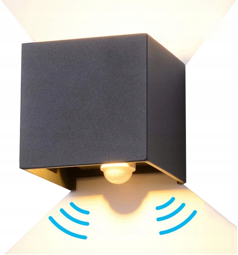 

Lampa Zewnętrzna Led Z Czujnika Ruchu Kinkiet 12W