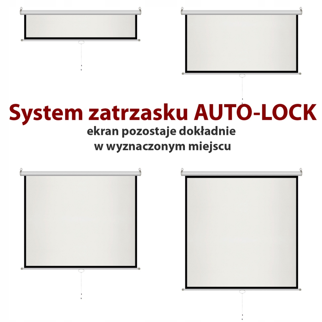 EKRAN RĘCZNY PÓŁAUTOMAT 4:3 150" 305x229cm MS-150 4:3 ART Marka Art