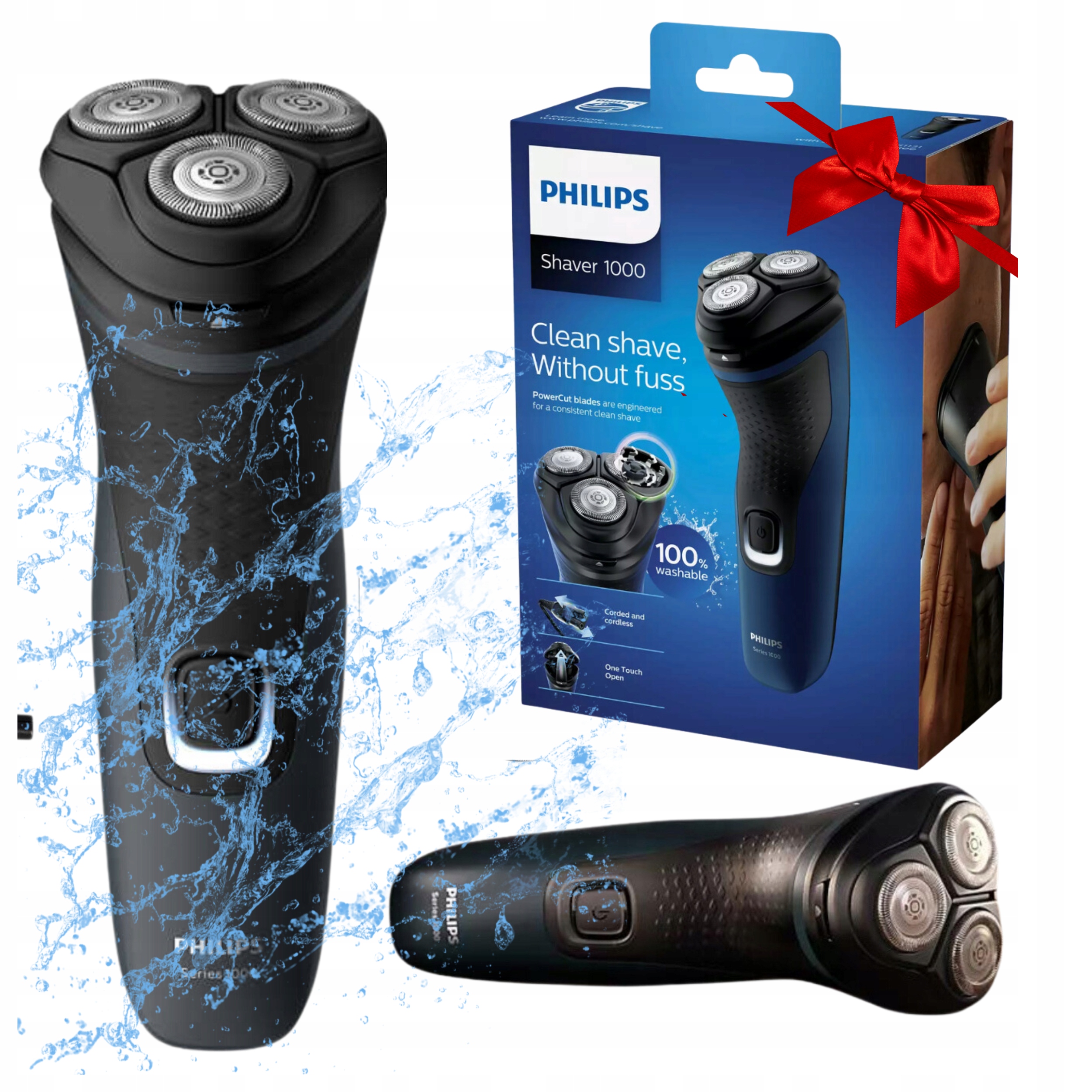 ELEKTRYCZNA MASZYNKA DO GOLENIA GOLARKA PHILIPS AQUA TOUCH WODOODPORNA Model BEZPRZEWODOWA GOLARKA PHILIPS DO TWARZY MĘSKA