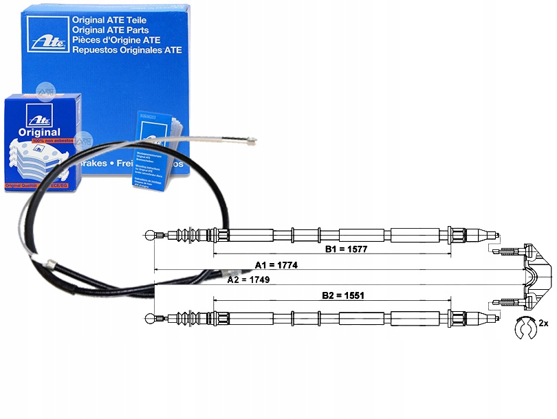 24.3727-0790.2 - ТРОС ТРОСА РУЧНОГО ТОРМОЗА [ATE]