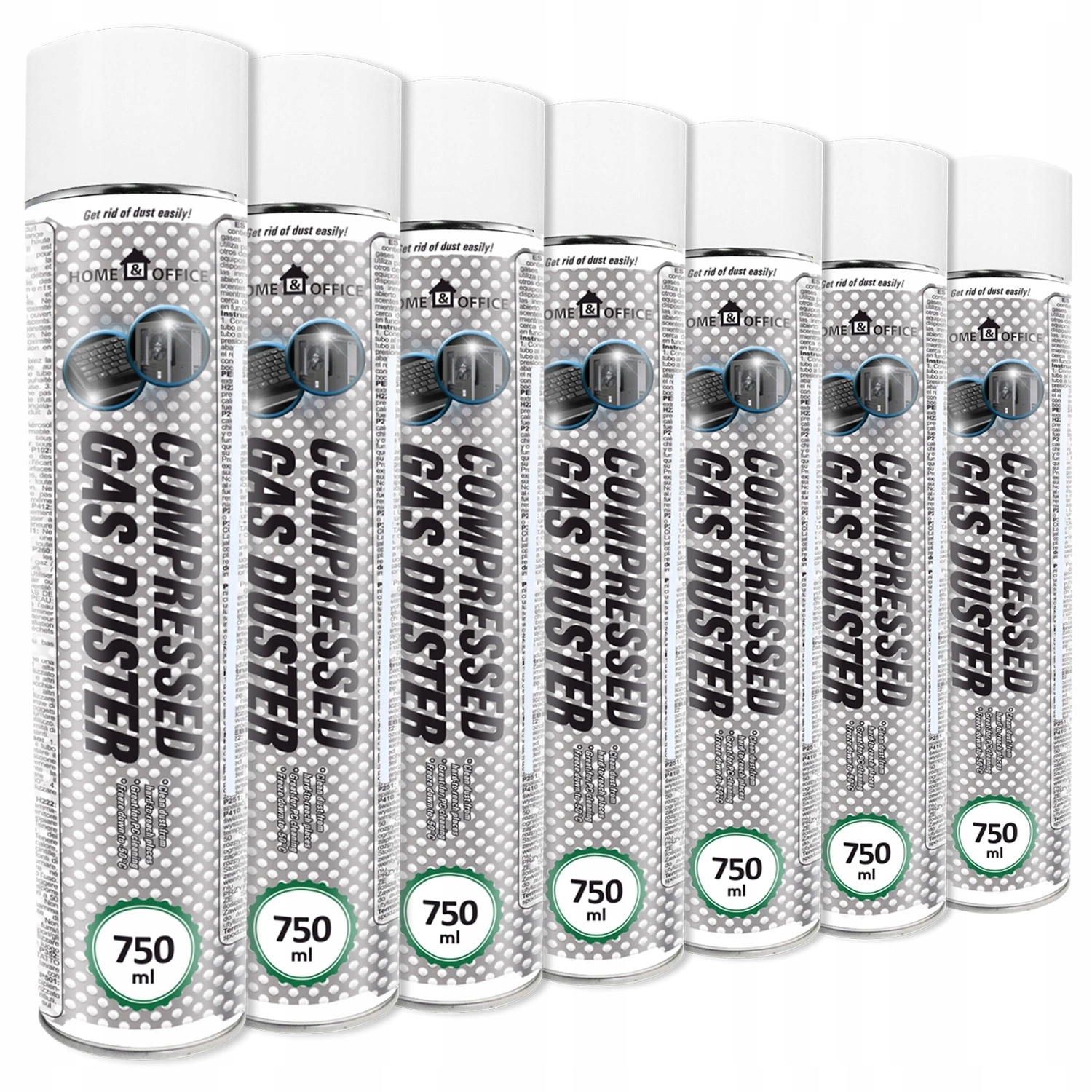 7 x Aabcooling Stlačený Vzduch 750 ml TRUBIČKA-15 cm Čištění Pc