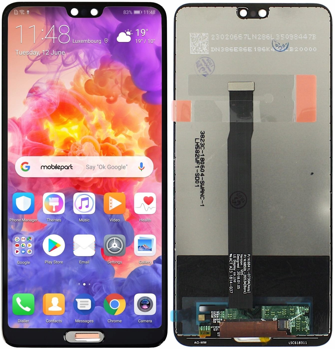 

Wyświetlacz Ekran LCD do Huawei P20 Eml -L09 -L29