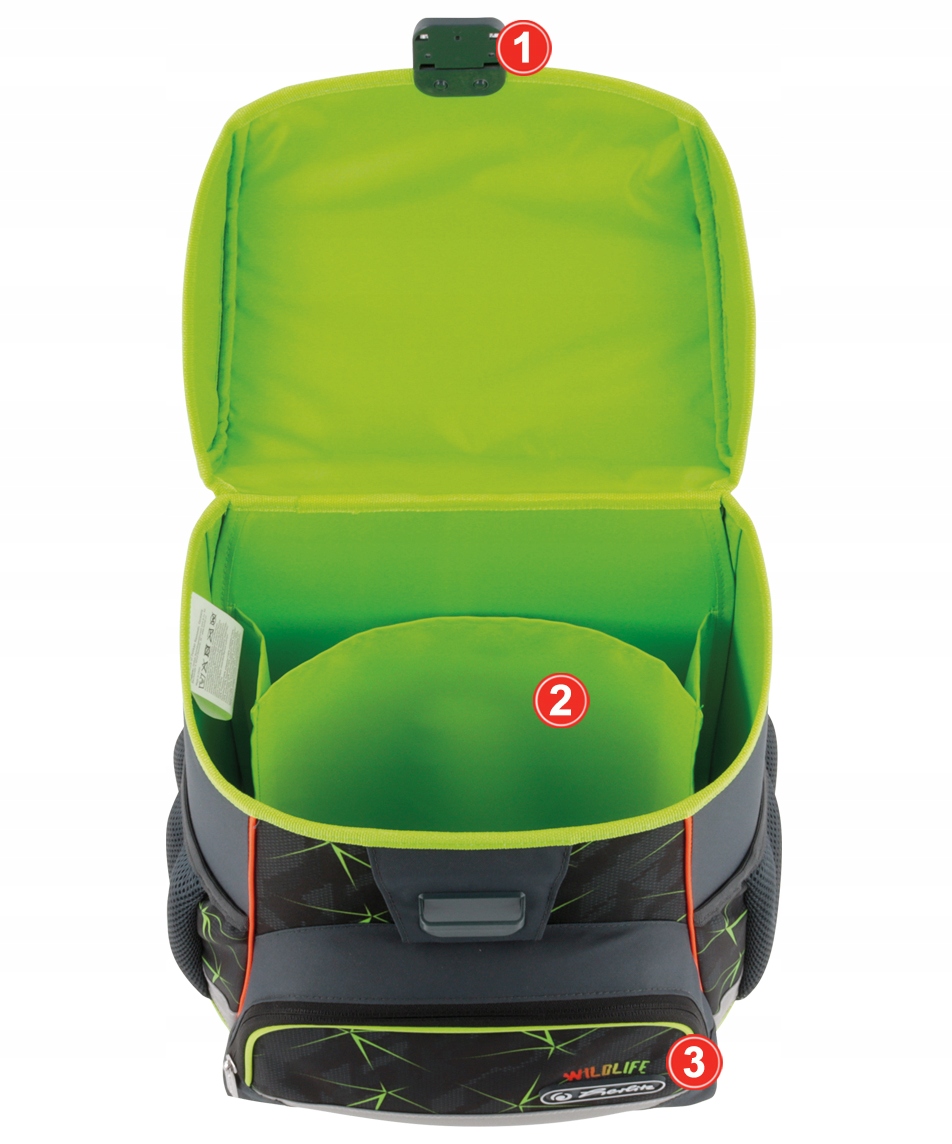 TORNISTER SZKOLNY HERLITZ LOOP PLUS PUMA ZESTAW KLASA 1-3 Liczba kieszeni 3