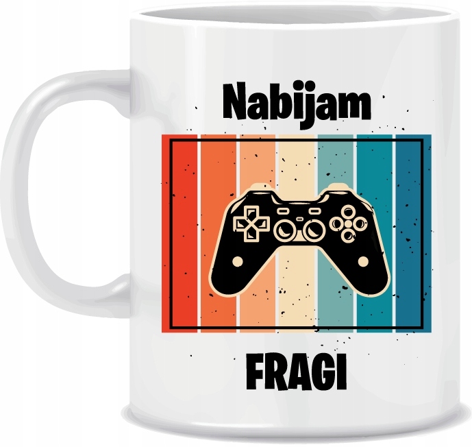 

Kubek Gracza z Imieniem Nabijam Fragi 330 ml +