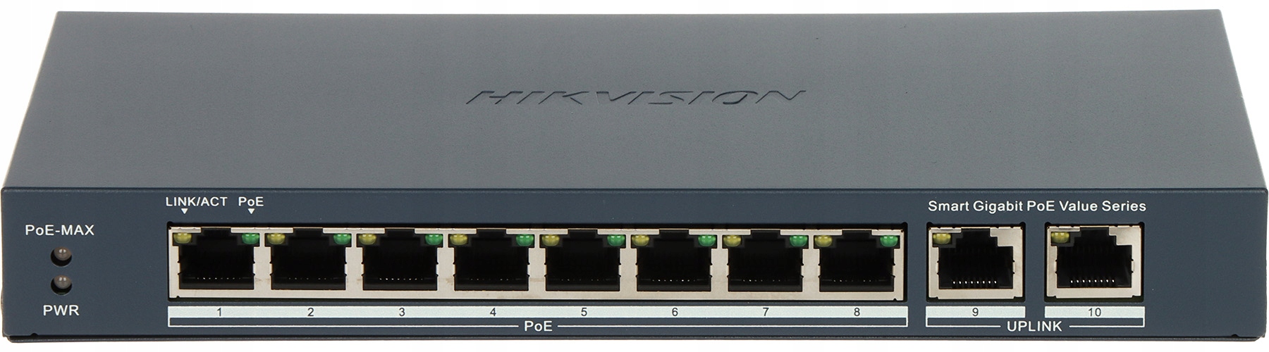 Switch Poe DS-3E1510P-EI/M 8-PORTOVÝ Hikvision Smart 8xPoE
