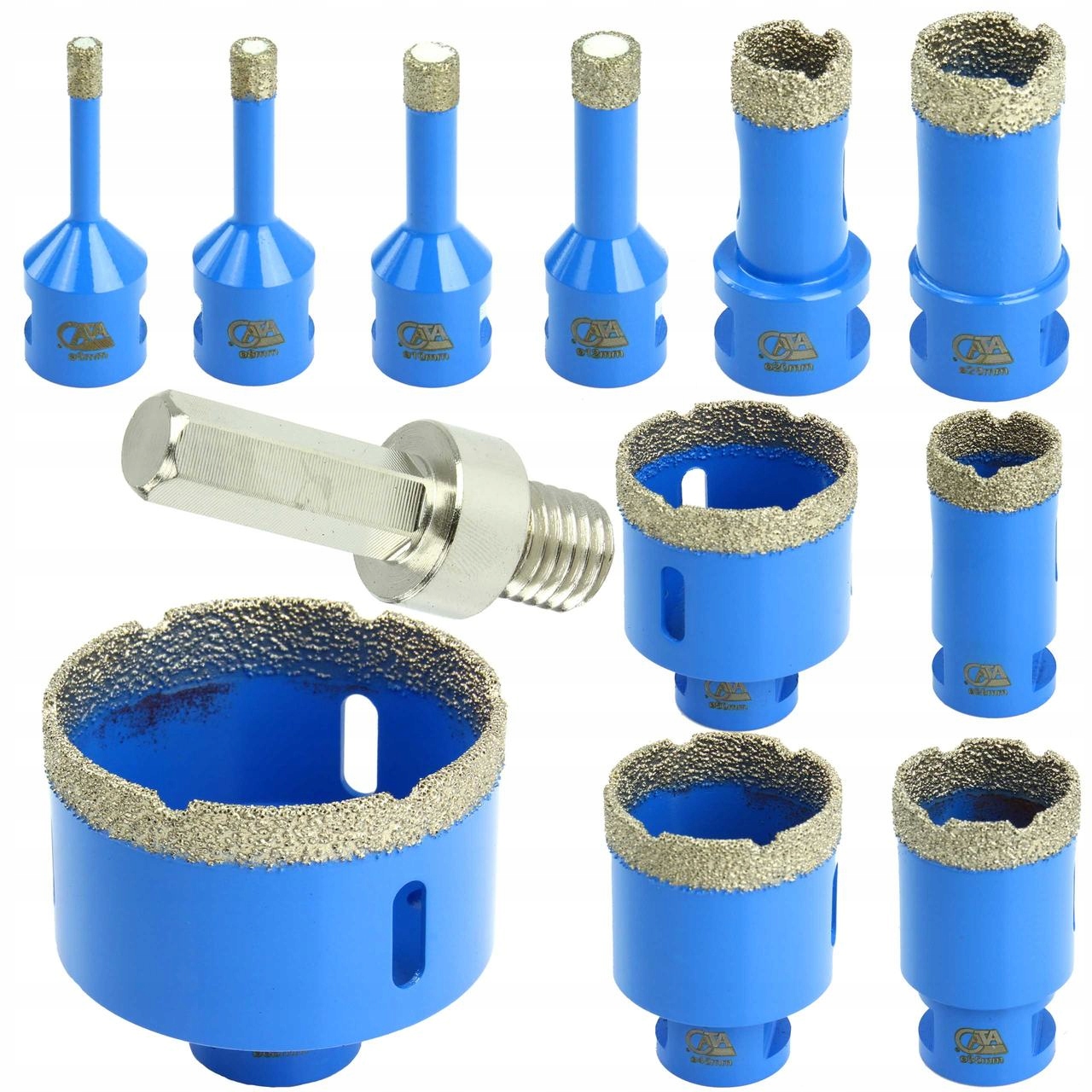 OTWORNICE WIERTŁA KORONKI DIAMENTOWE TARCZA ZESTAW Marka Cata