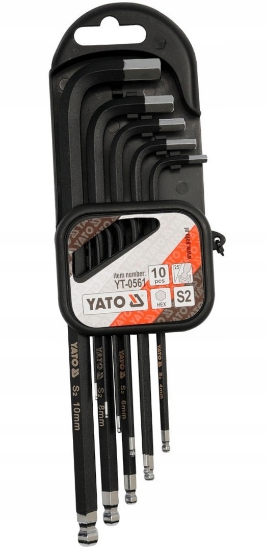 Yato YT-0561 Klucze imbusowe powlek Hex 1,27-10mm