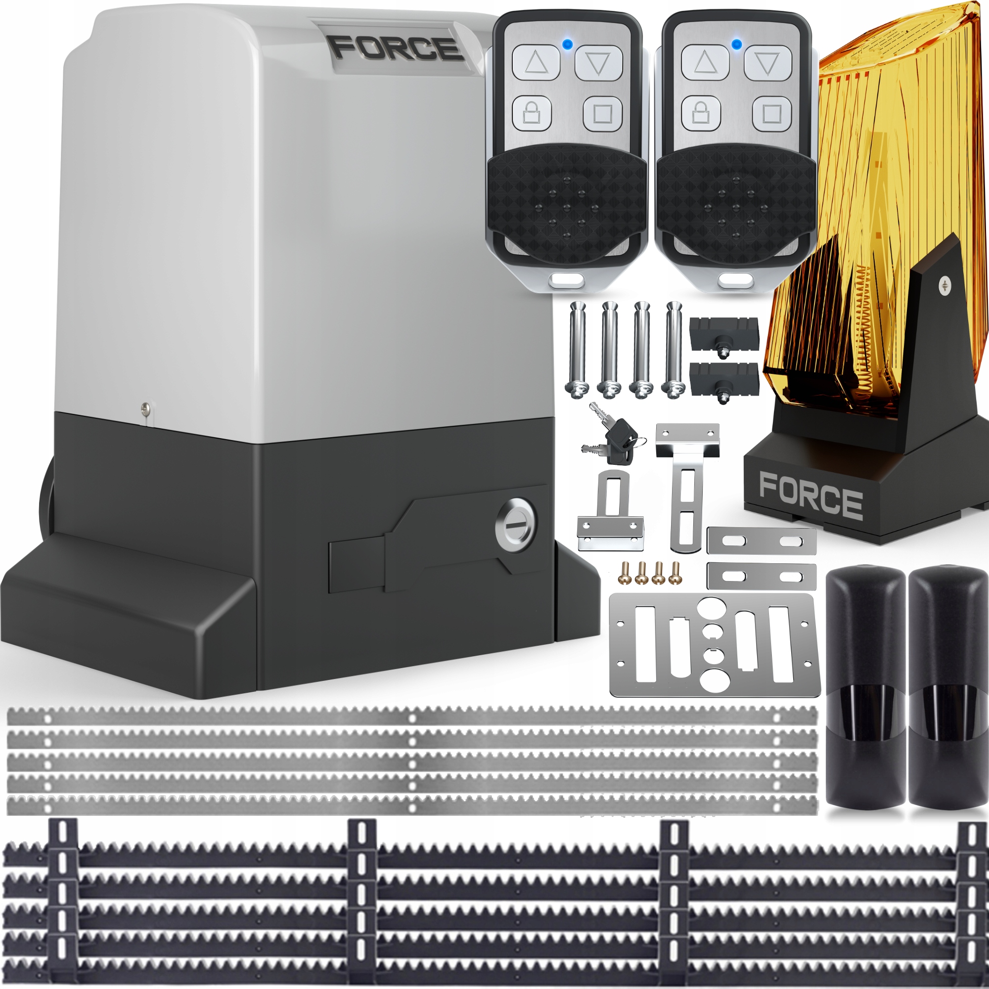 Sada Pro Brány Force 2000 Kg Ovladače 5x Lišta Lampa