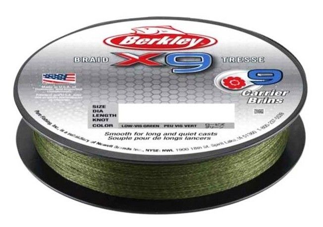 Plecionka Berkley X9 Braid 0,10mm 300m Green