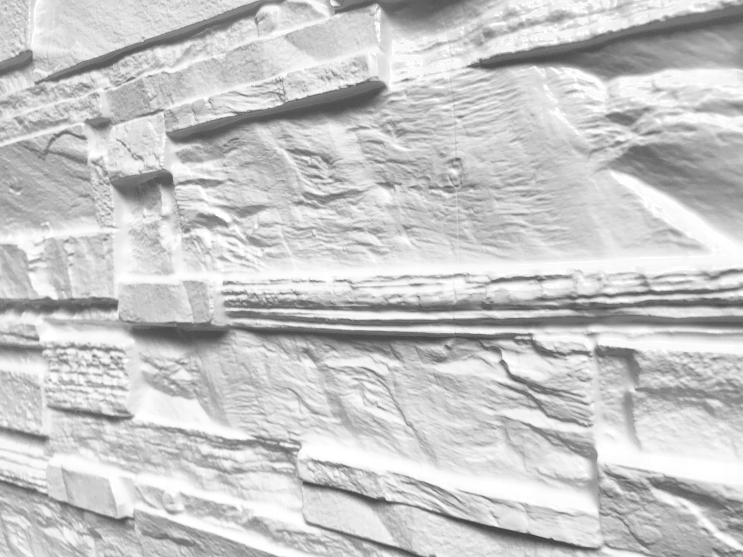 Okładzina ścienna PCV JAK KAMIEŃ 3D biały DW10 Grubość 4 mm