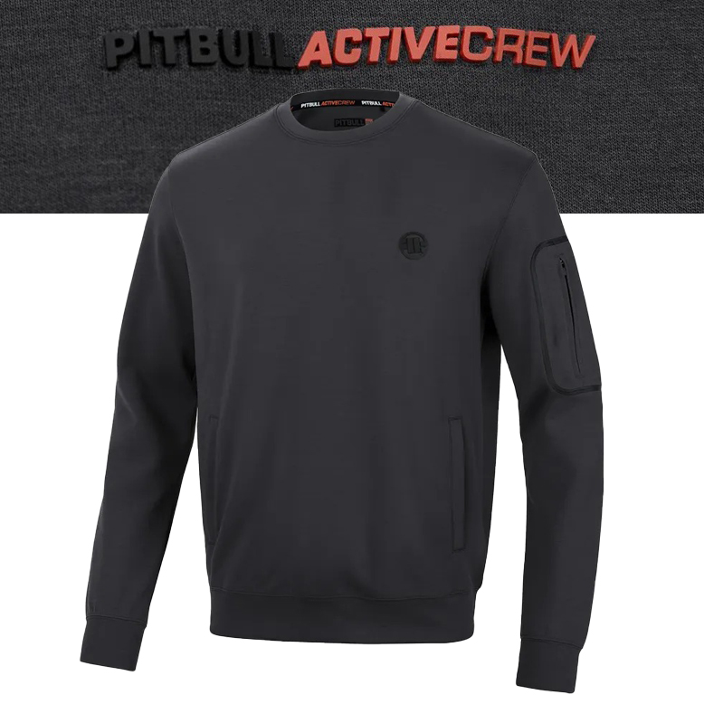 Męska Bluza Pitbull Crewneck Explorer Sportowa Szybkoschnąca bez kaptura