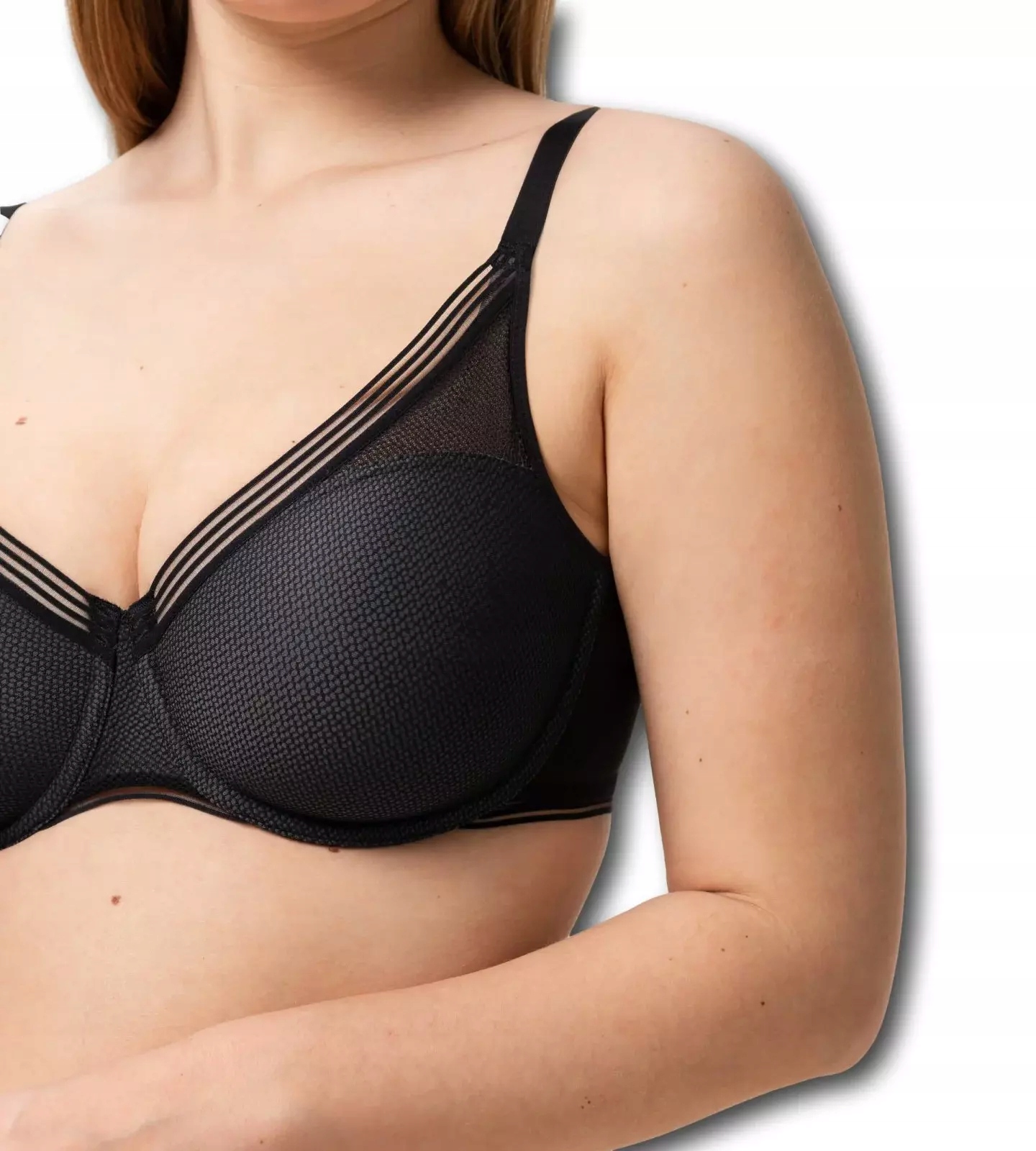 Biustonosz Triumph Czarny z Fiszbinami 85F Rozmiar 85F