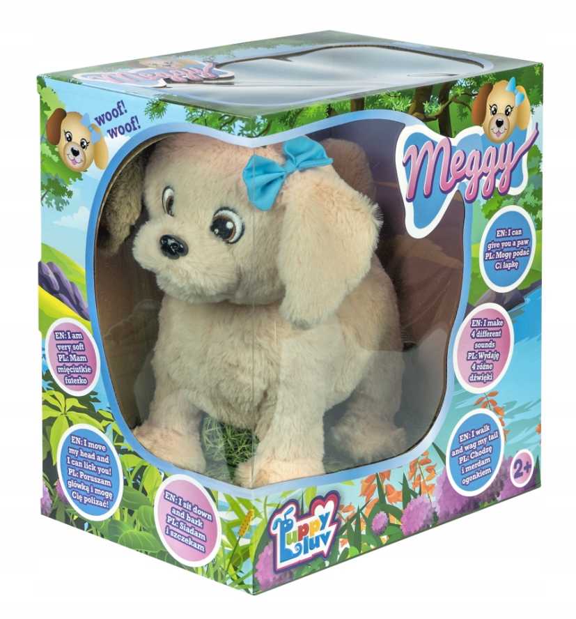 Luppu Luv Meggy Interaktywny Piesek Labrador szczeka chodzi podaje łapę
