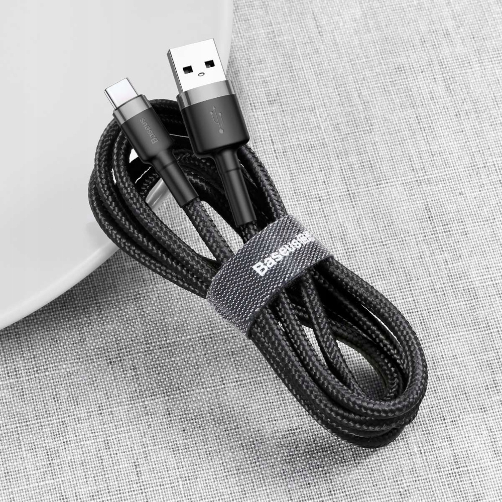BASEUS SZYBKI KABEL USB/USB-C 3A MOCNY PRZEWÓD DO TELEFONU ŁADOWARKI 1m Marka Baseus