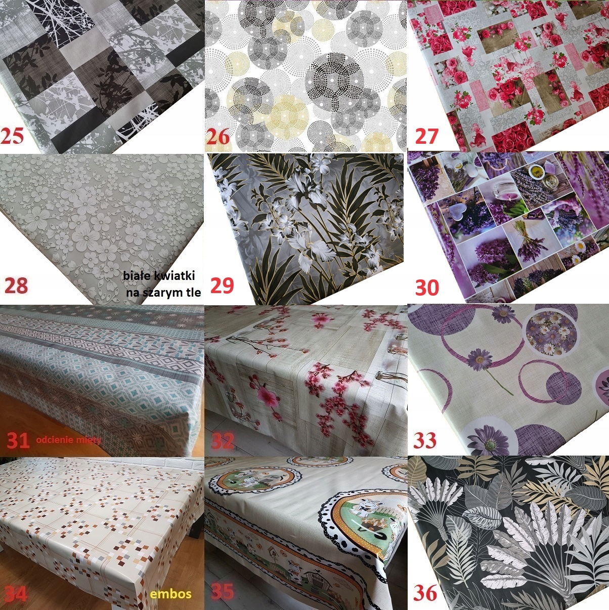 CERATA 140 NA WYMIAR METRY OBRUSY 120x140 WZORY Długość (cm) 120