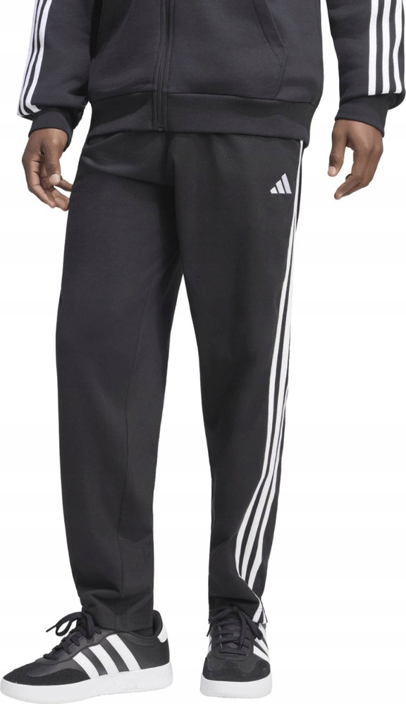Spodnie Męskie Adidas Essentials 3-STRIPES Single Jersey Czarne r L