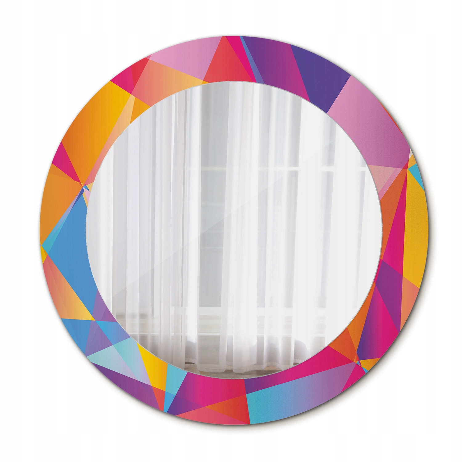 Moderné zrkadlo Geometrická kompozícia 60 cm