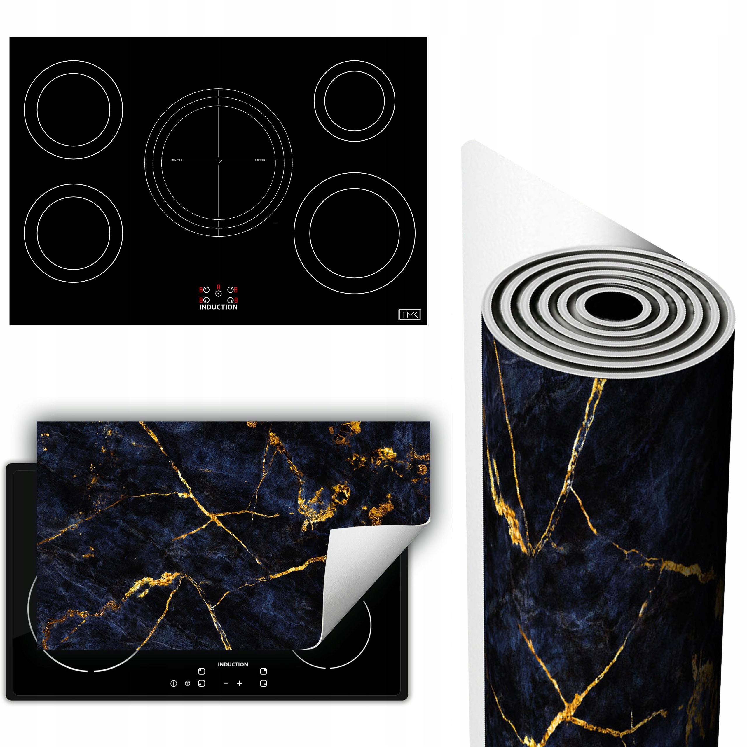 Vinylová Podložka Ochrana Kuchyňské Desky 90x52 mramor