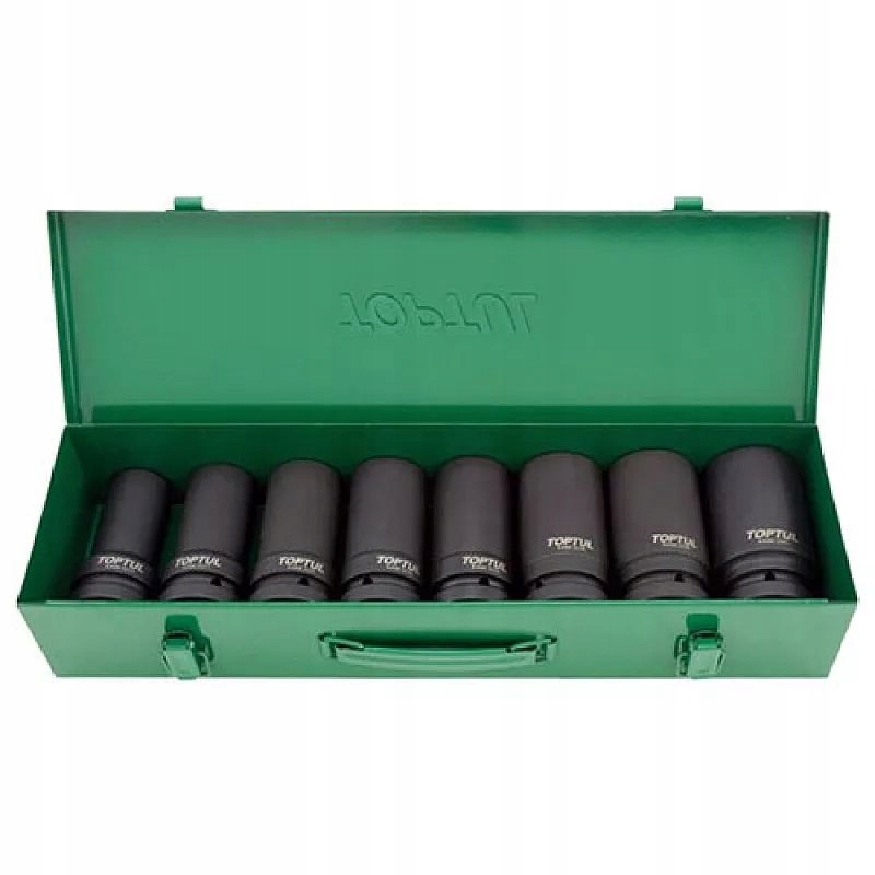 Rázové Nástavce 1" Dlhé 24-41 MM 8KS Cr-mo Toptul GDAD0804